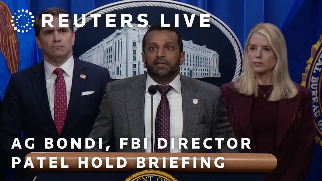 LIVE: Attorney General Bondi, FBI Director Patel hold briefing