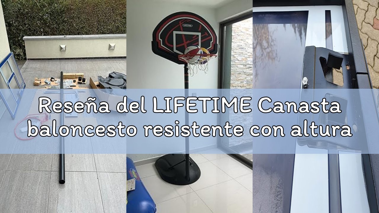 Reseña del LIFETIME Canasta baloncesto resistente con altura regulable