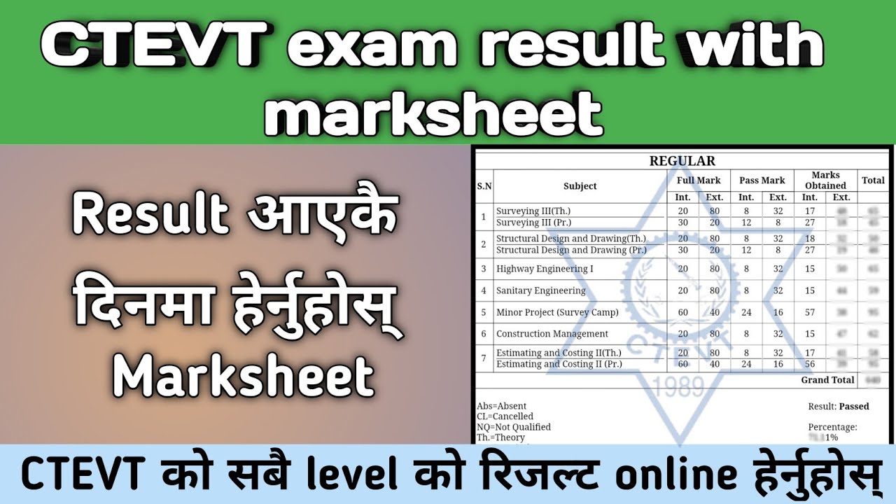 How to check ctevt result with marksheet | ctevt result with marksheet online in mobile