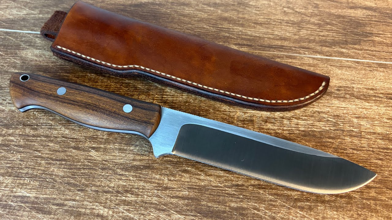 Making a Bushcraft Knife with a convex grind