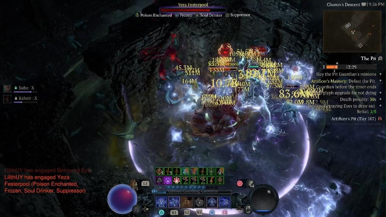 Diablo IV pit 107 s11 sorc UY