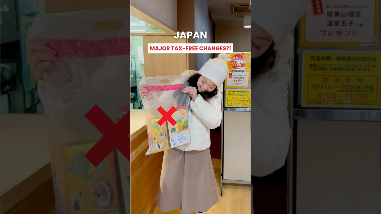 Official Date Announced For Major Changes In Tax-Free Shopping In Japan #japan
