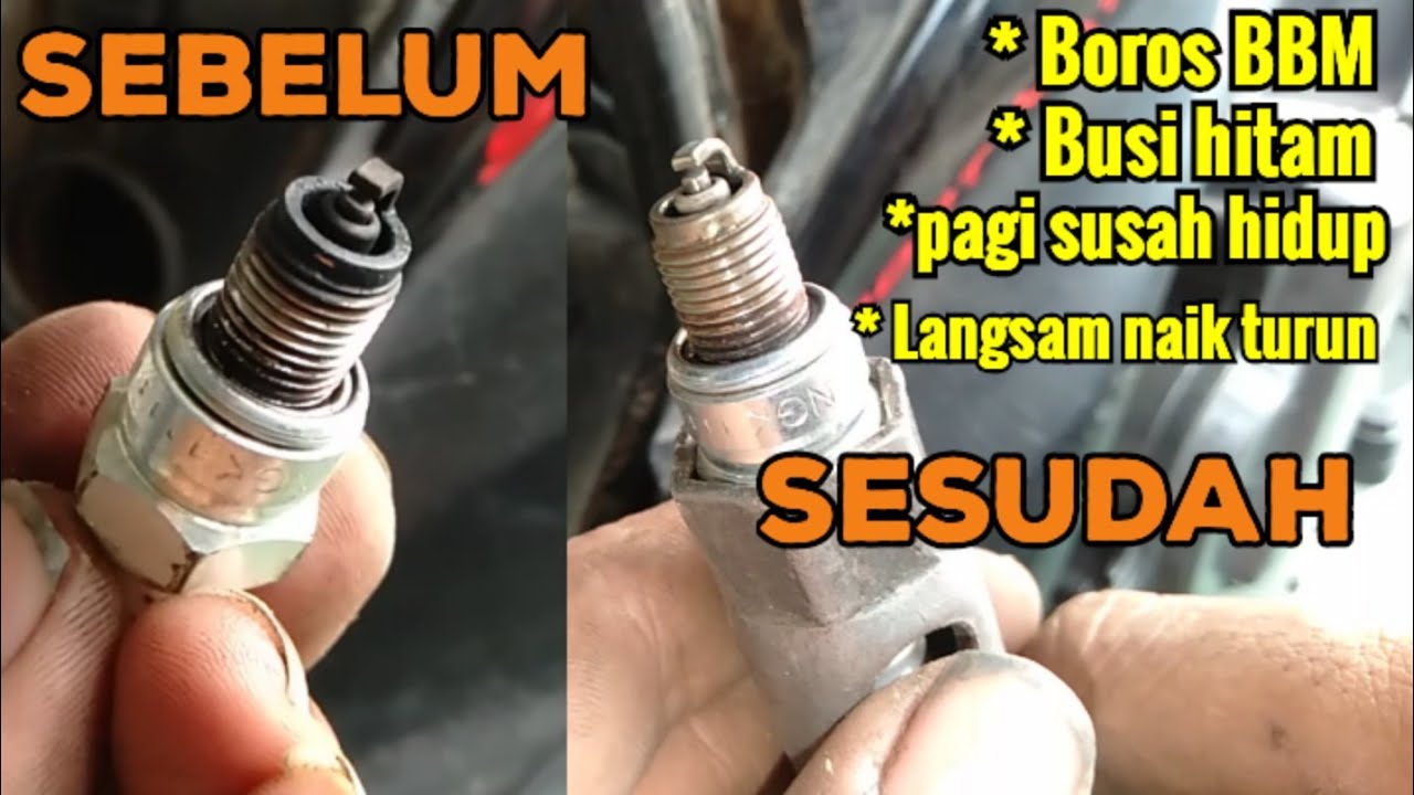Mengatasi suzuki spin boros bbm, langsam naik turun dan busi selalu hitam