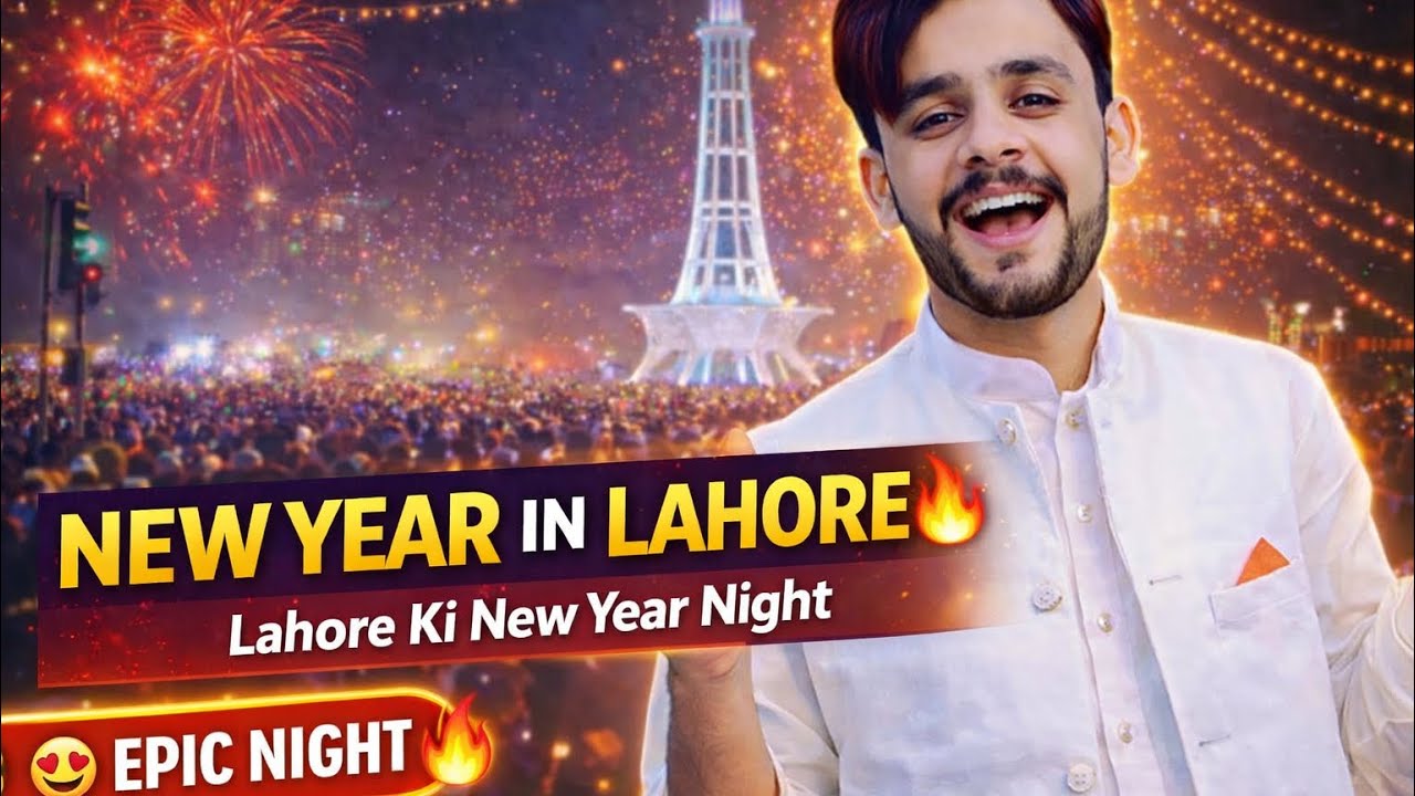 New Year Celebration in Lahore | Lahore Ki New Year Night 🎉