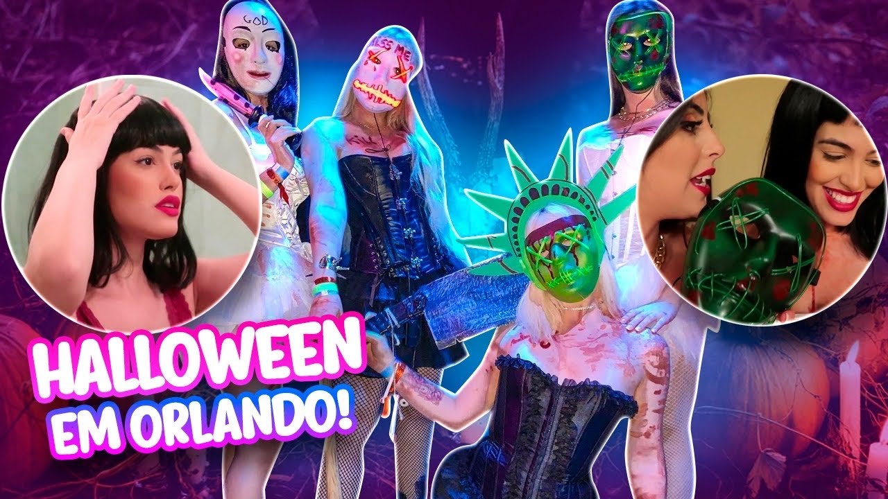VLOG: HALLOWEEN EM ORLANDO + SPA EM ORLANDO + DRIELLY QUASE DESMAIOU EM ORLANDO + COMPRAS!