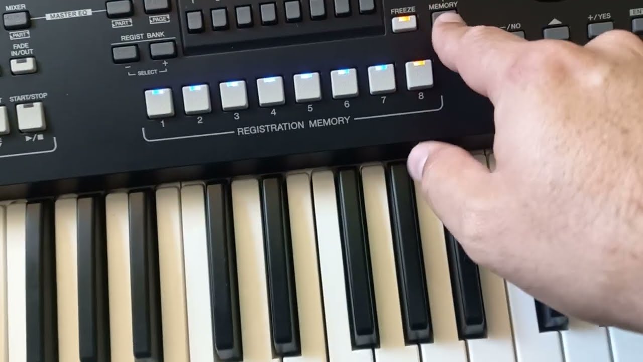 Utilizando corretamente o Registration Memory na linha Yamaha PSR (Delazari)