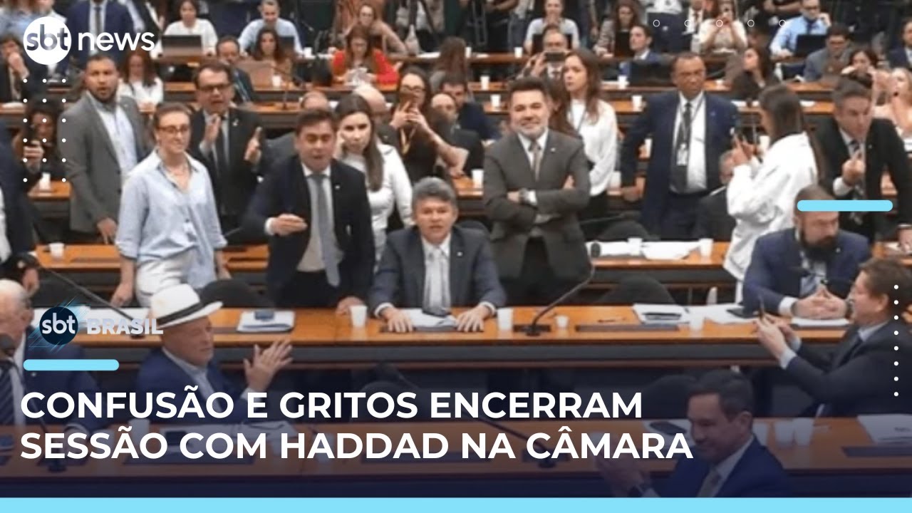 Deputados do PL questionam Fernando Haddad e conflitos encerram sessão | #SBTBrasil