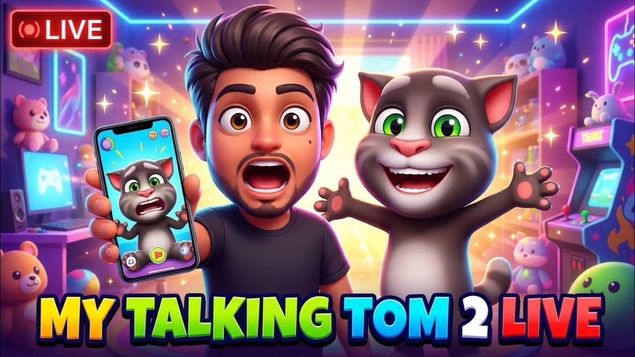 My Talking Tom 2 Live Stream | Talking Tom ke Saath Masti 😺🎮