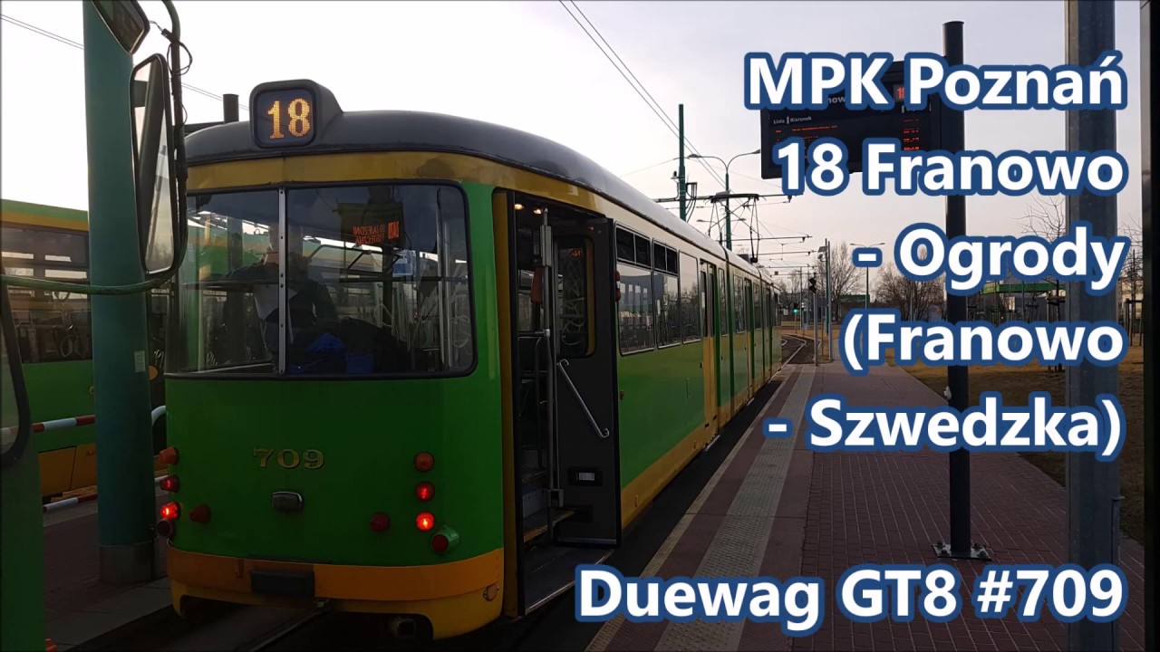MPK Poznań - Düwag GT8 #709, linia 18