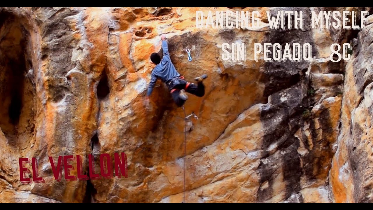 Dancing with myself (sin pegado) 8c ESCALADA libre El Vellón