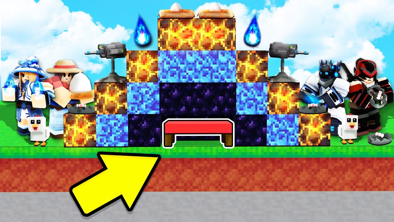 We Built The Most OVERPOWERED Bed Defense.. (Roblox Bedwars)