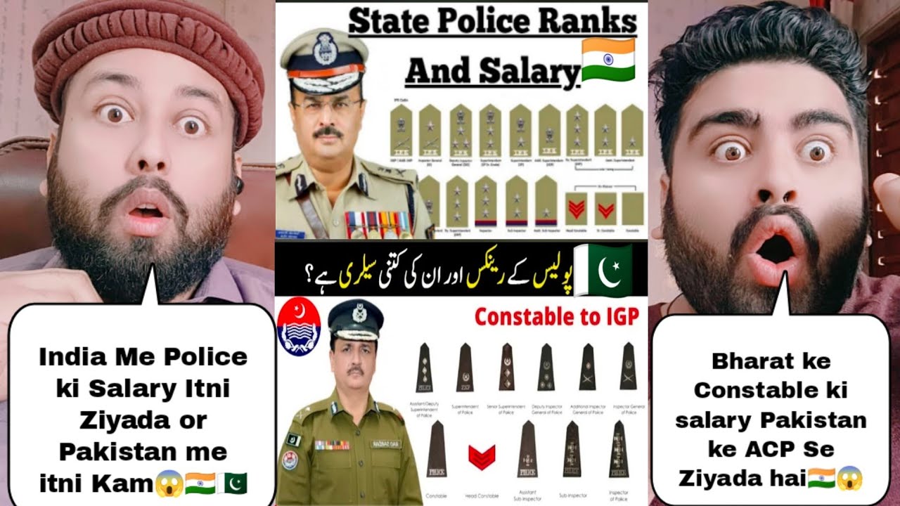 India Police Ranks And Salary Vs Pakistan Police Ranks And Salary | Pakistani Reaction