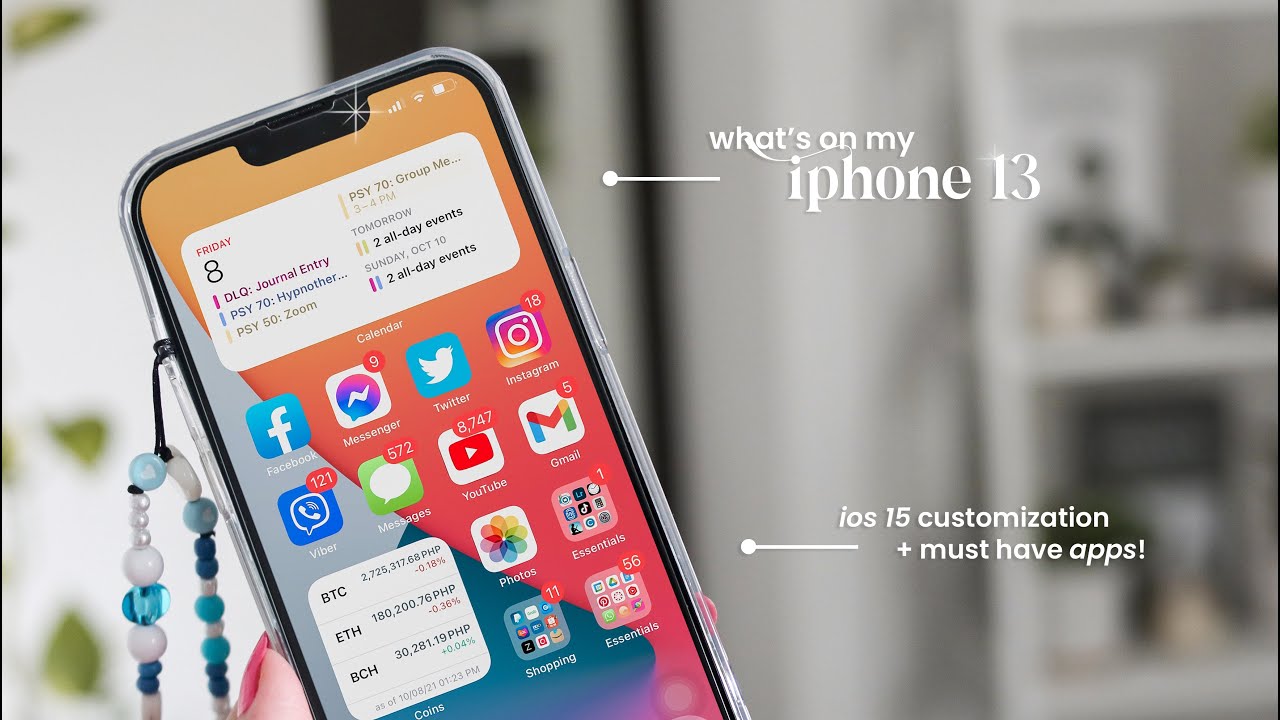 what's on my iphone 13 (ios 15 customization, organization, must have apps)