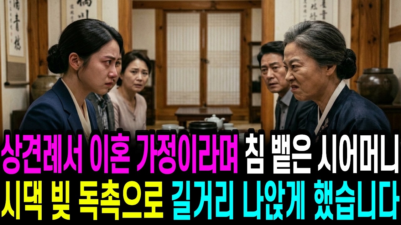 상견례서 이혼 가정이라며 침 뱉은 시어머니 [시댁 빚 독촉으로 길거리 나앉게 했습니다] 시니어사연,오디오북,사연채널,인생스토리,감동사연