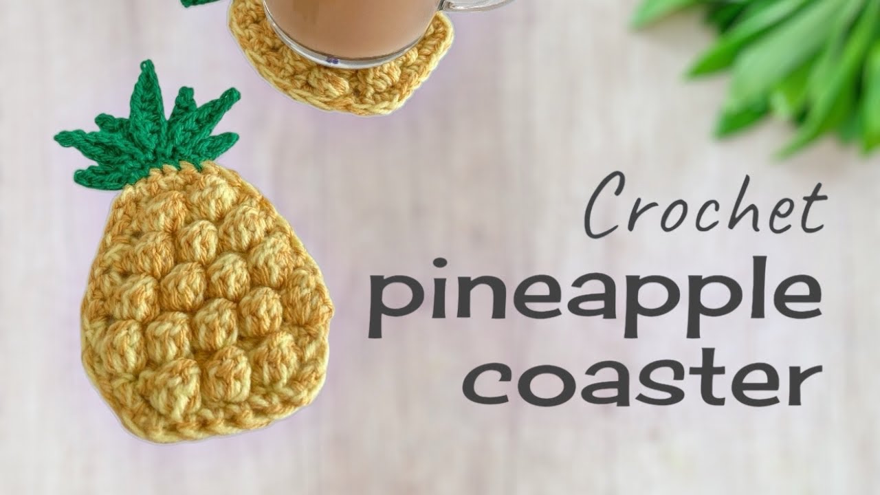 Crochet Pattern Coasters - Pineapple | crochet tutorial