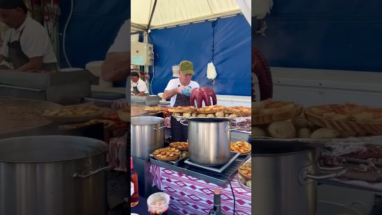 Tender Grilled Octopus in Mallorca #shortsvideo #youtubeshorts #shorts #short #foodie #shortvideo