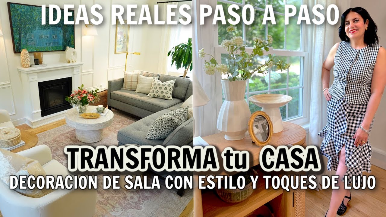 TRANSFORMACION DE SALA con TV 📺 IDEAS PARA TENER TU CASA RELAJANTE  y LUJOSA | LIVING ROOM Makeover😱