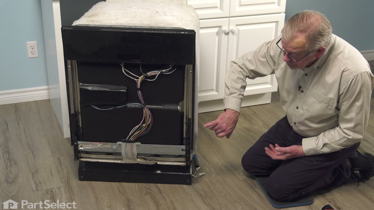 Whirlpool Dishwasher Repair - How to Replace the Right Door Hinge (Whirlpool Part # WP8534853)