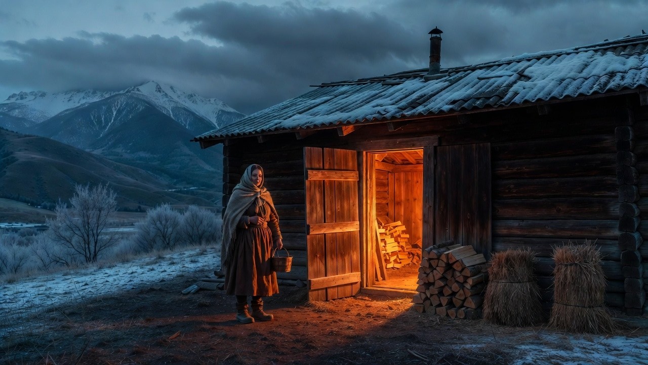 Nobody Believed the Widow’s Cabin Wall—Until Her Firewood Consumption Collapsed