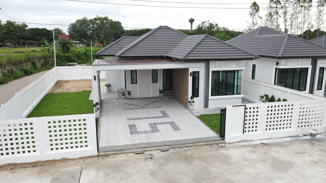 บ้านหลังใหญ่ๆ น้ำไม่ท่วม100% บ้านเดี่ยว SLK-9 นิคมพัฒนาซอย9 (ชมบ้านตอนกลางคืน)