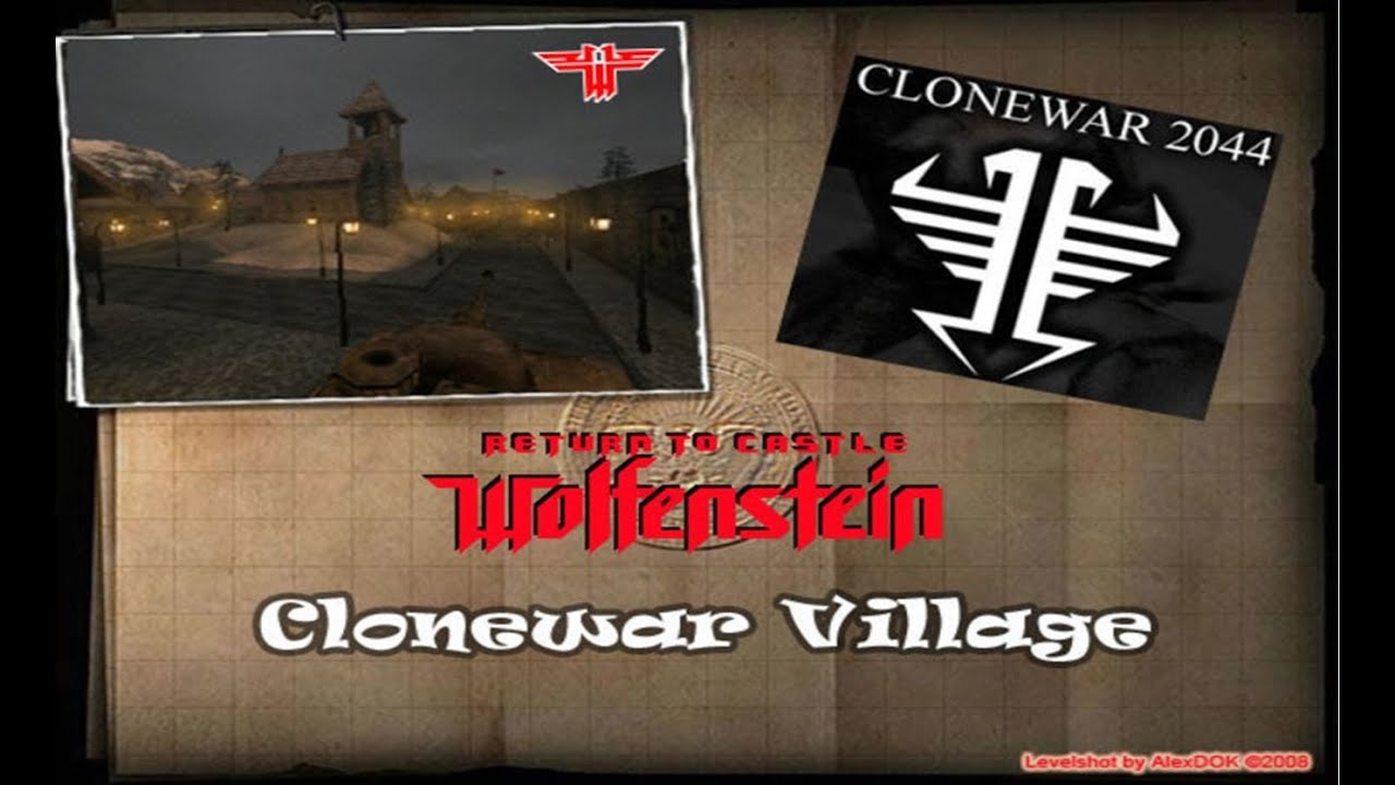 Return to castle Wolfenstein // Clonewar Village // Gameplay