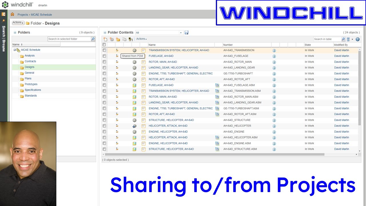 PTC Windchill - Sharing between PDMLink and ProjectLink | CAD Data Management