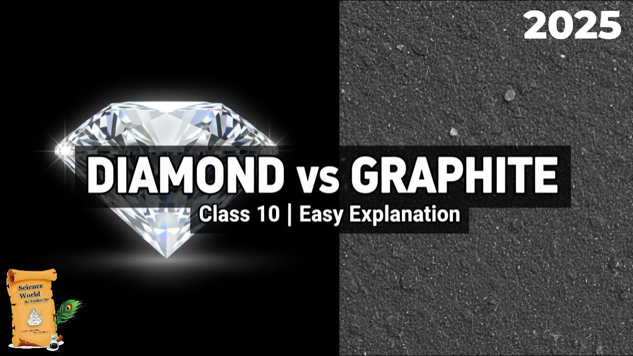 Difference Between Diamond and Graphite | Carbon and Its Compounds | 