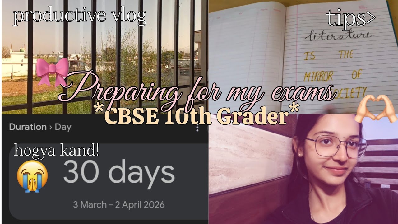 How I'm preparing for my exams as a CBSE 10TH Grader📚🫶🏼|Seniors help😭🙏🏻
