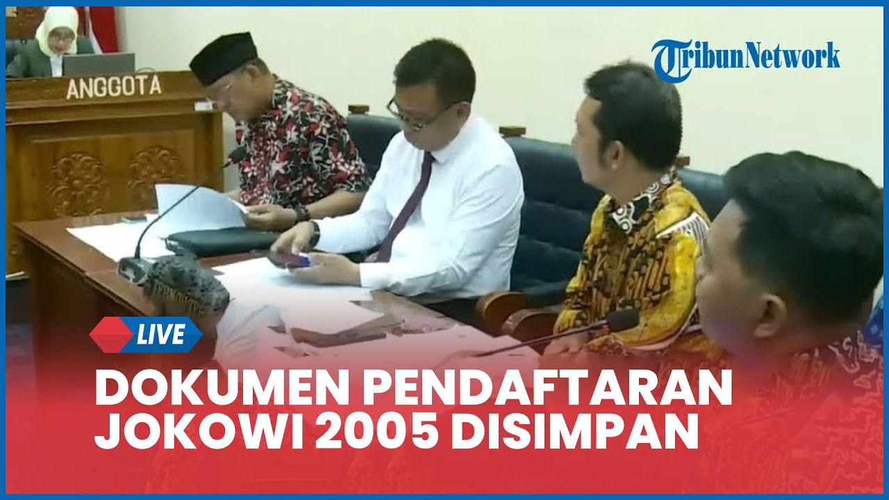 🔴KPU Solo Tegaskan Dokumen Pendaftaran Jokowi 2005 Masih Disimpan, Bukan Ijazah yang Dimusnahkan