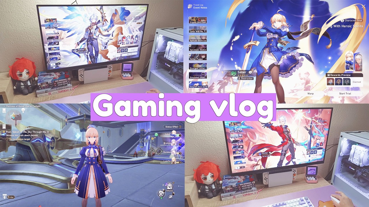 Game Vlog | 🧋 a homebody's daily life | honkai star rail | game play || KonaKawaii