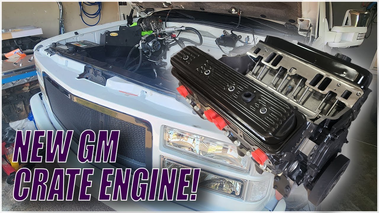Unboxing my new GM 350 CRATE ENGINE!