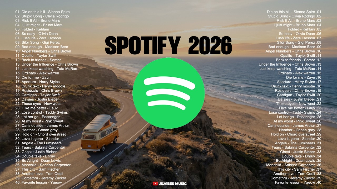 🟢Best Hits English Songs Spotify 2026 || Viral Tiktok Music -- Best Healing Travel 2026🎵