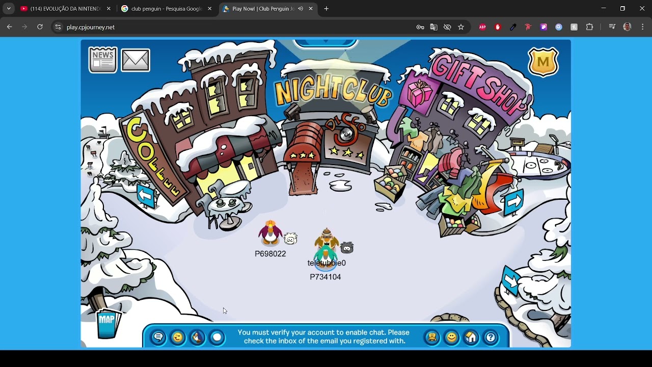 meu primeiro video de clube penguin :D (clube penguin journey)