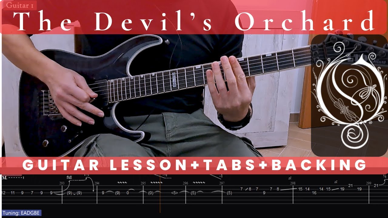 Opeth - The Devil's Orchard + Heritage (guitar lesson + tab + backing tracks)