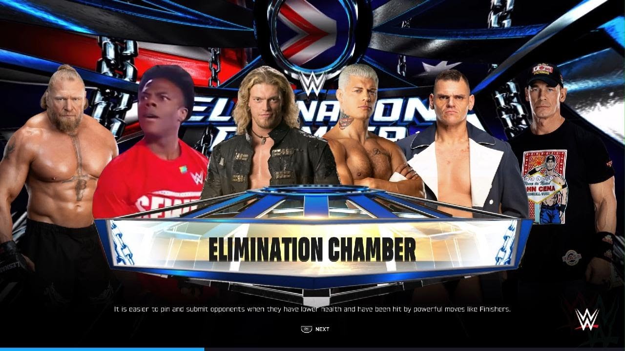WWE 2K25 - Edge vs 5 Superstars | Crazy Elimination Chamber Match | PlayStation 5