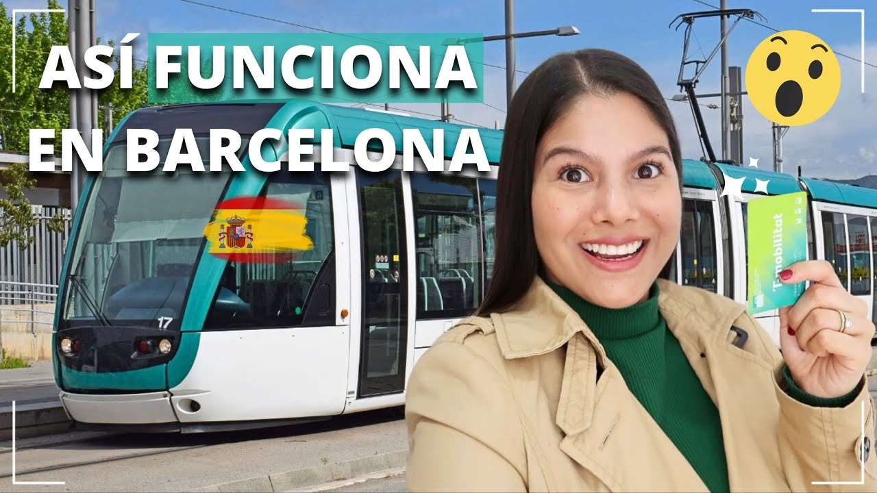 ¿Qué opciones de TRANSPORTE PÚBLICO hay en Barcelona, España? 😱​🚇
