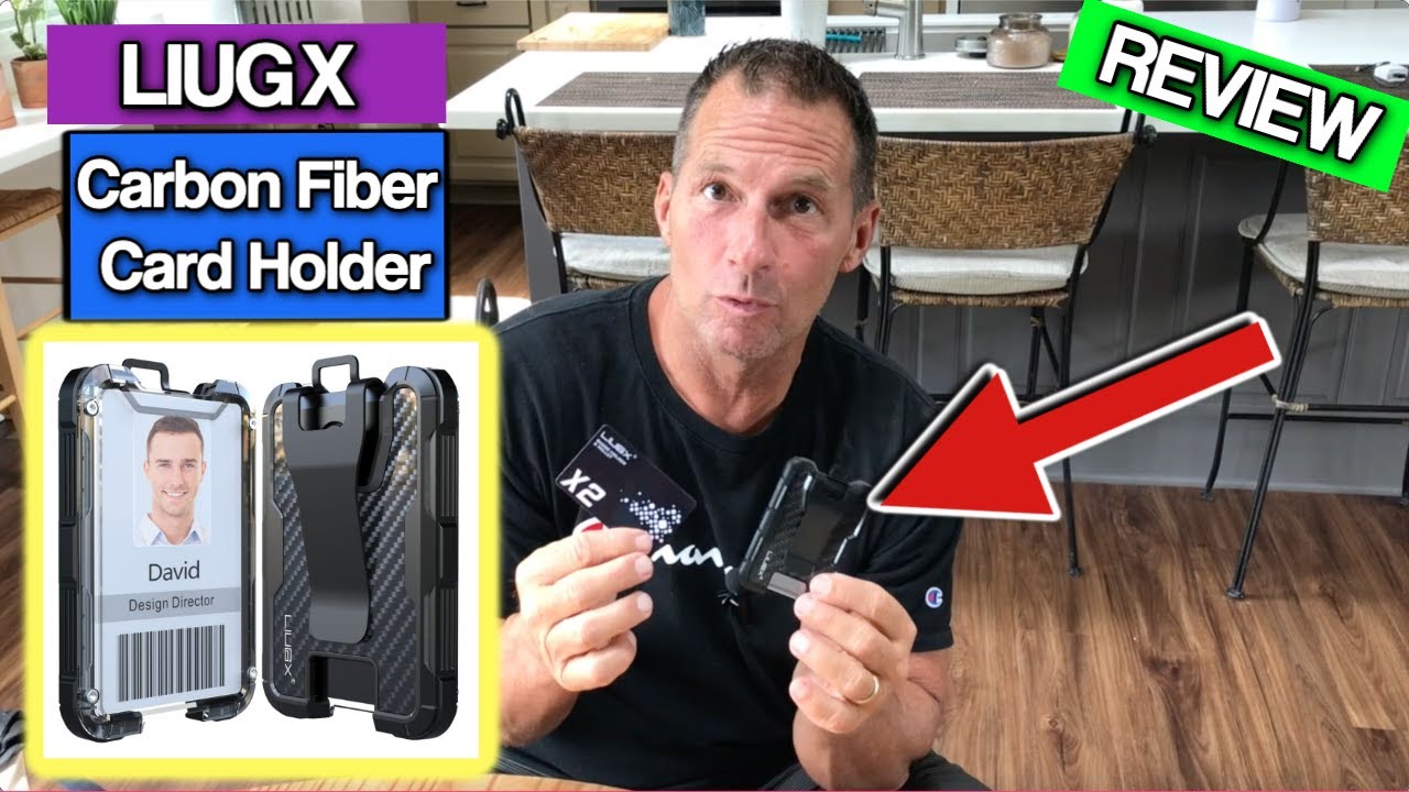LIUGX Carbon Fiber Card Holder