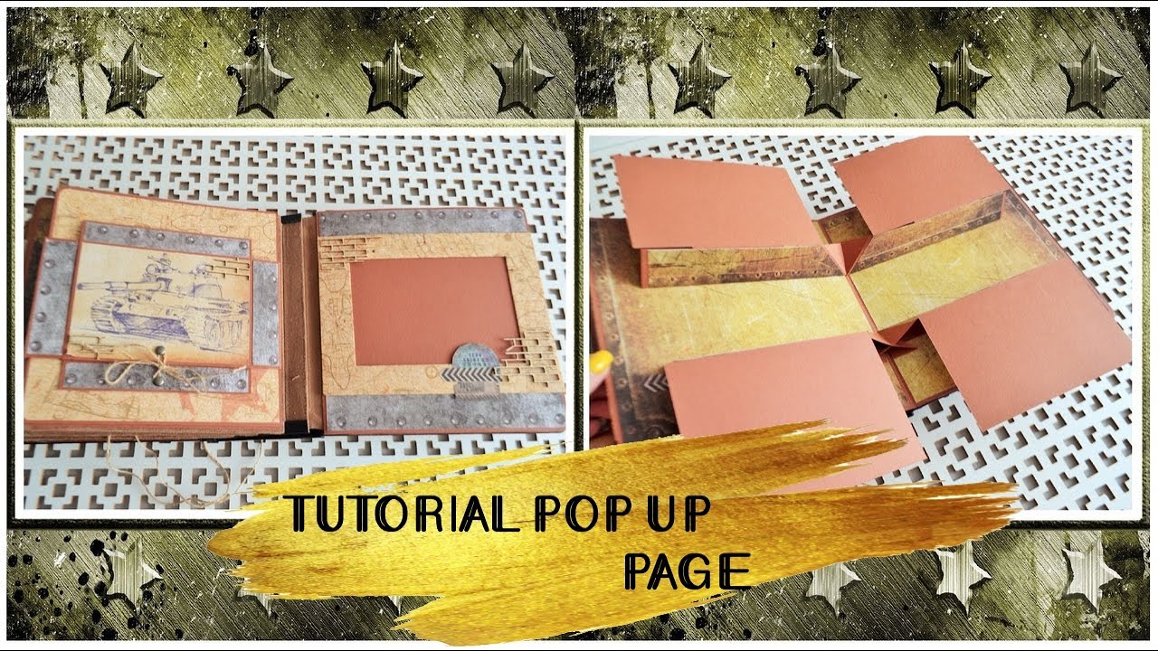 Pop up album scrapbook tutorial/ SCRAPBOOK TUTORIAL / Scrapbooking ideas pop up photobook