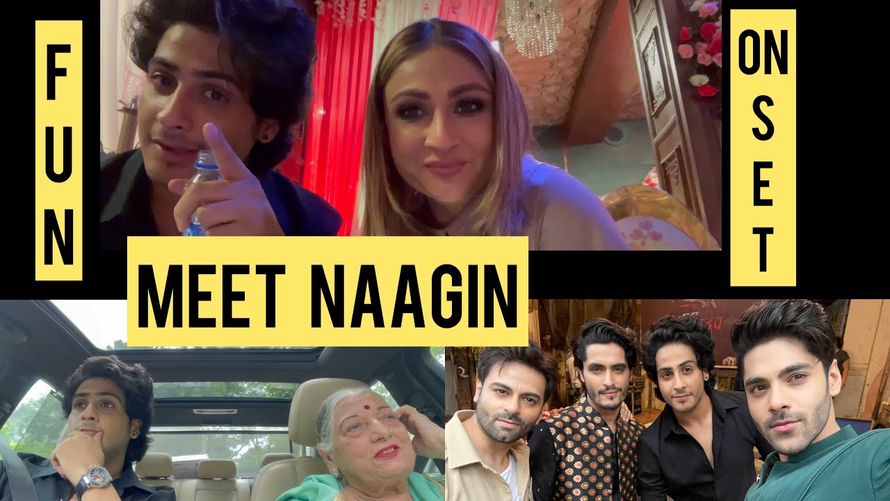 Naagin set Urvashi dholakia #kshitijdholakia #vlog #urvashidholakia #nagin #vlogs