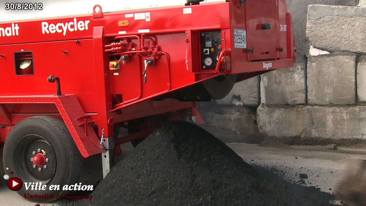 Nouvelle façon de recycler l'asphalte à Saguenay
