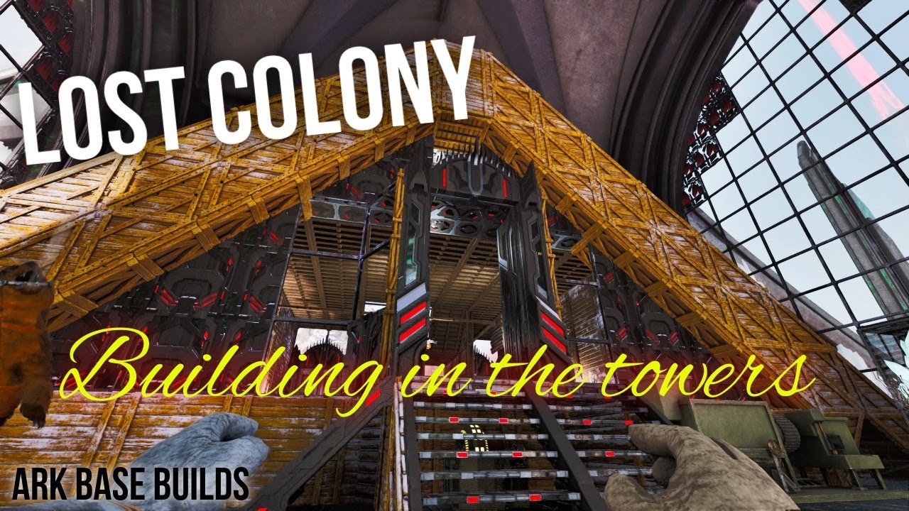 I Built Inside the Lost Colony Towers | ARK Survival Ascended Speed Build