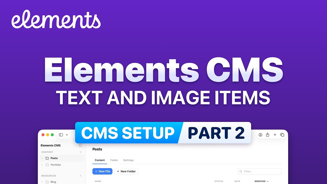 Как настроить CMS в Elements: Часть 2 &mdash; Отдельные элементы и изображения