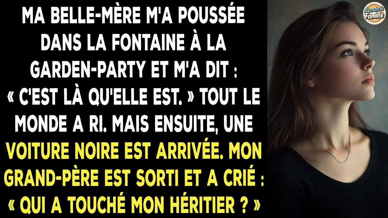 Ma Belle-mère Se Moquait De Moi, Quand Une Voiture Noire Arrive Et Mon Grand-père...