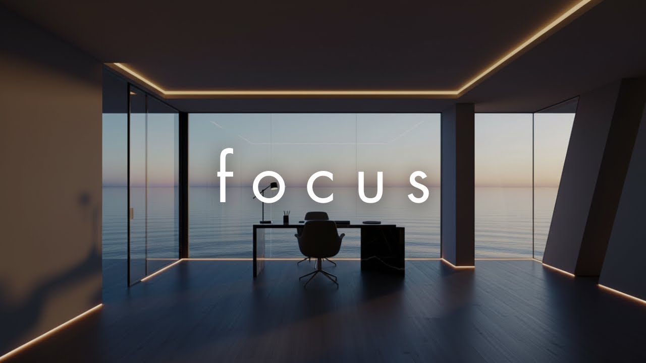 Focus Mode • Luxury Ocean View Workspace for Intense Focus & Productivity