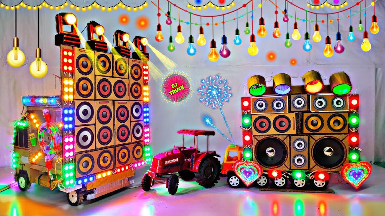 Mini Dj Truck Loading At-New Home / Dj toy kese banaye cardboard me Dj science project dj box