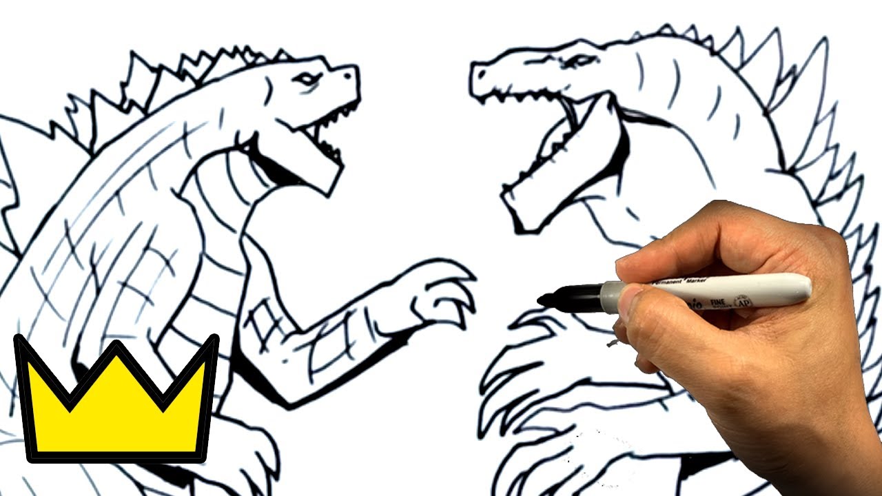 How to Draw GODZILLA vs ZILLA