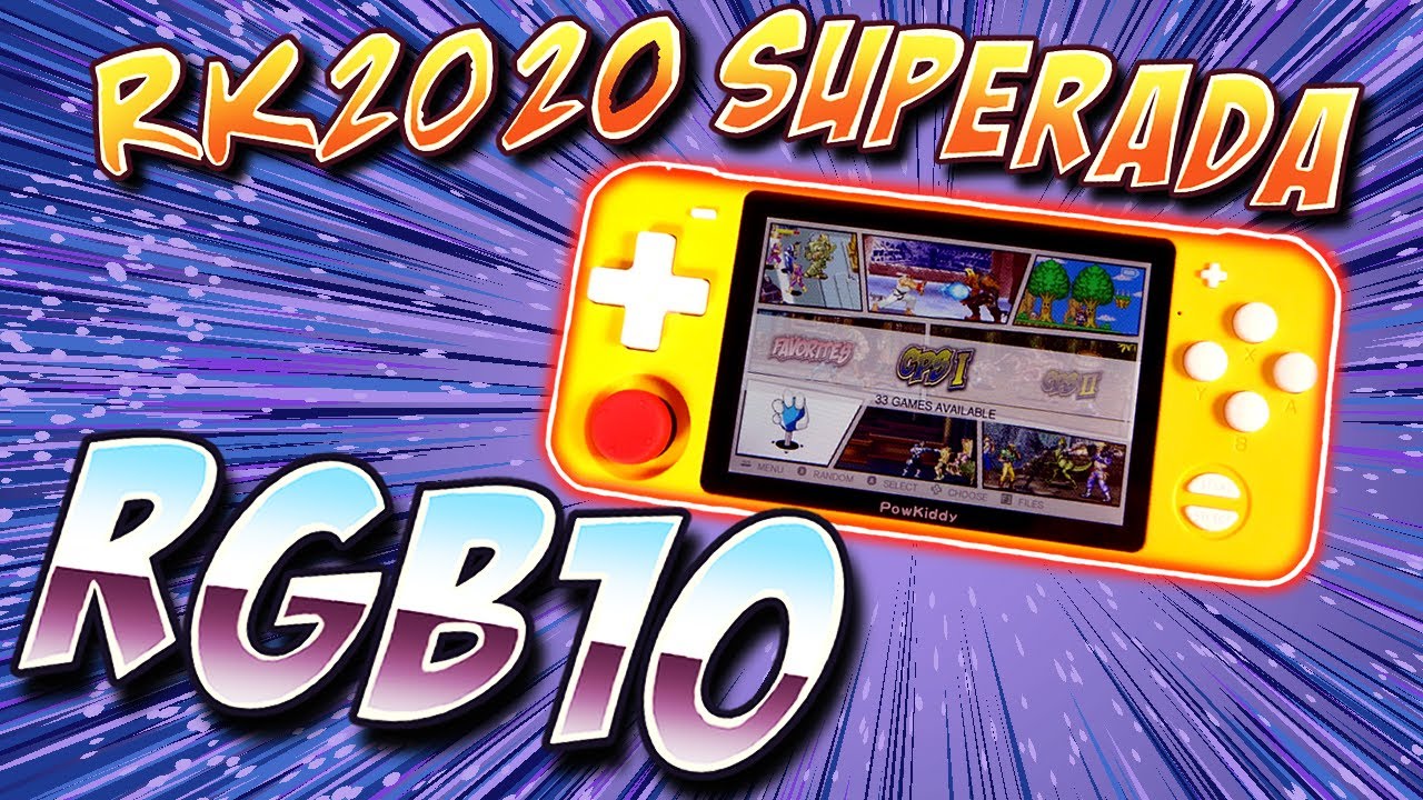 🕹️ RGB10 una CONSOLA PORTÁTIL RETRO CHINA clon de Odroid go advance de POWKIDDY