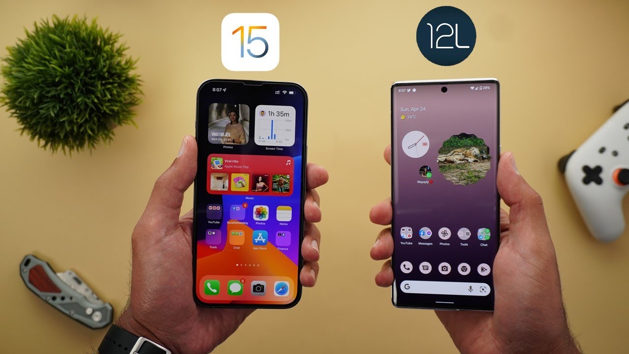 Android 12L и iOS 15 &mdash; ПОДРОБНОЕ СРАВНЕНИЕ (обновление 2022 года)