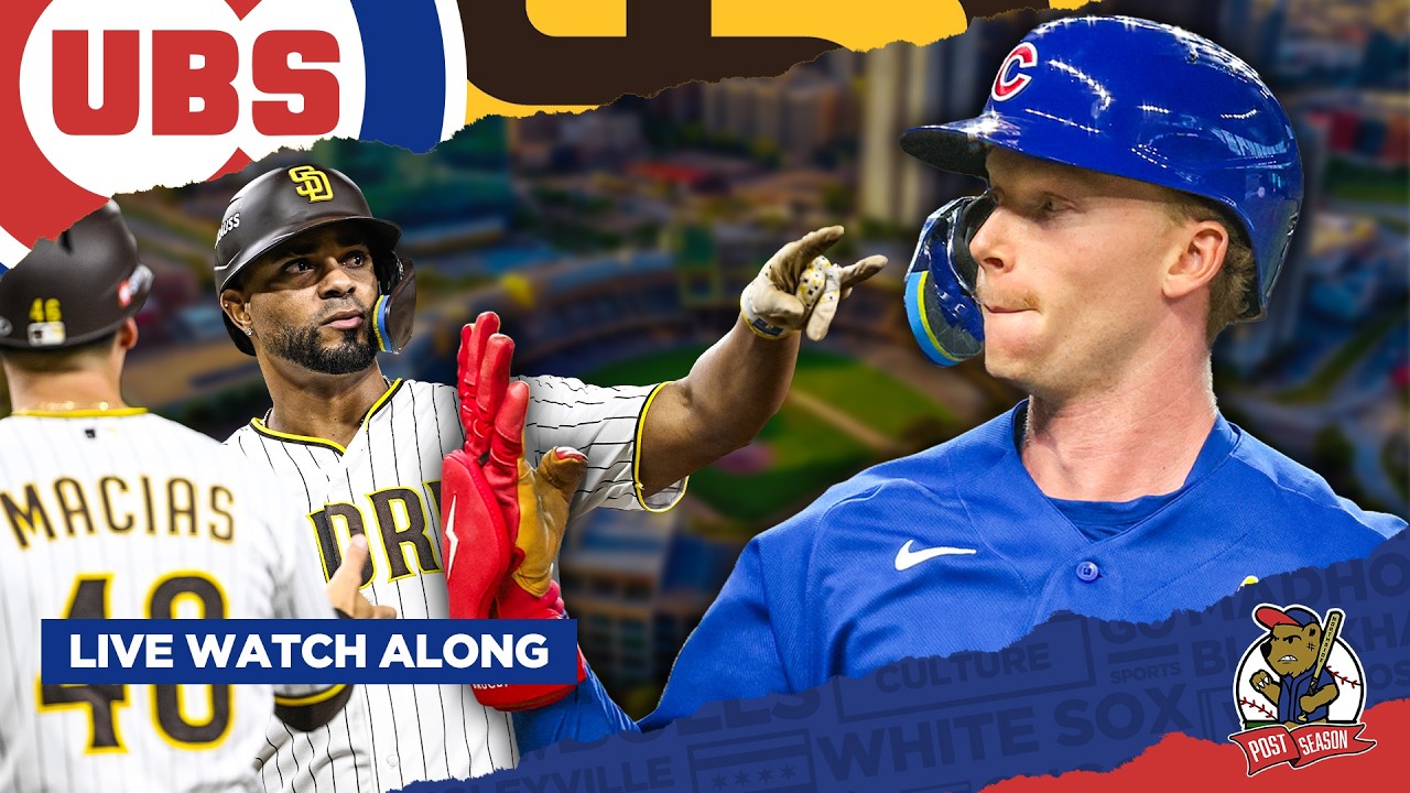 LIVE WATCH ALONG: Cubs vs. Padres! Can Pete Crow-Armstrong & Chicago AVOID ELIMINATION? | CHGO Cubs