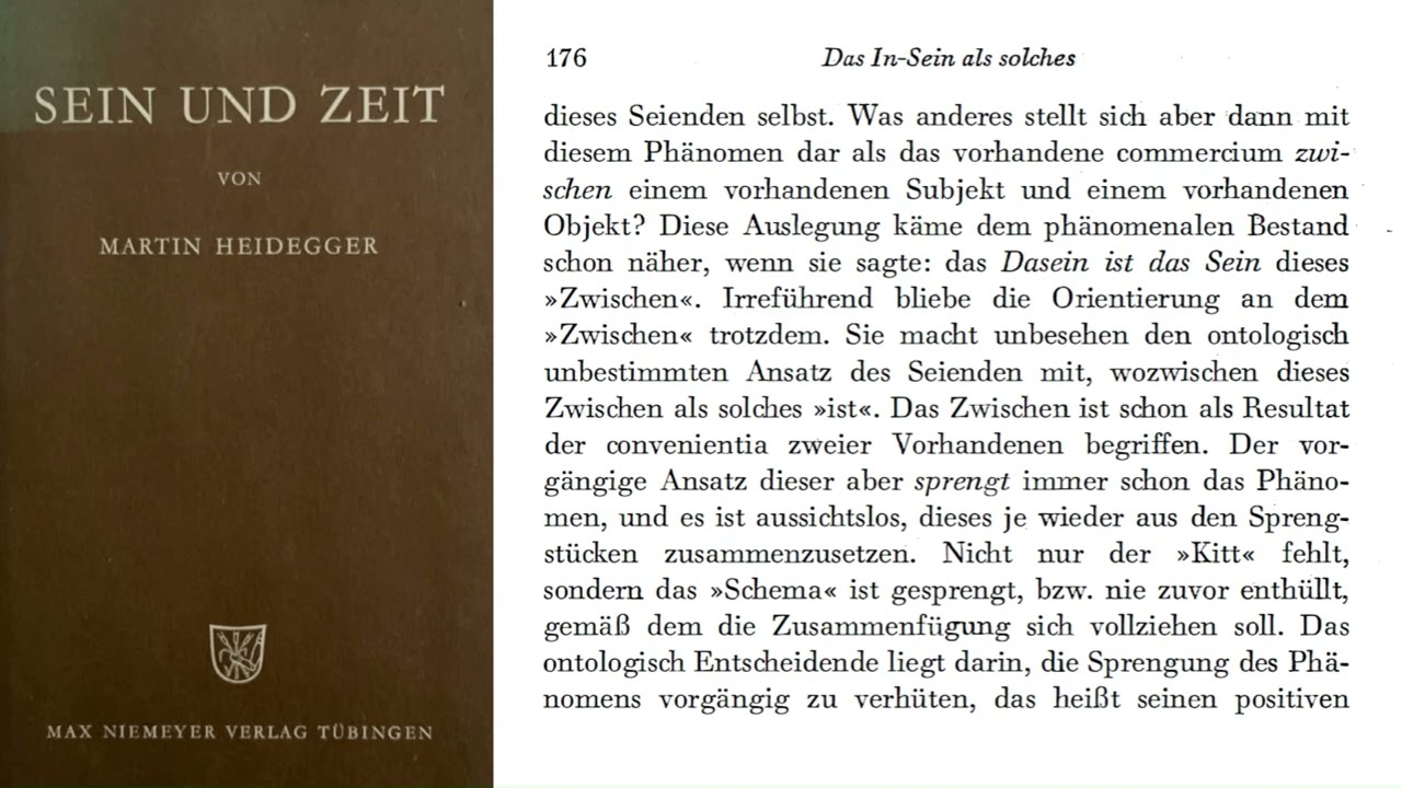 Heidegger | SEIN UND ZEIT | I. Abschnitt: Kapitel 5 | § 28